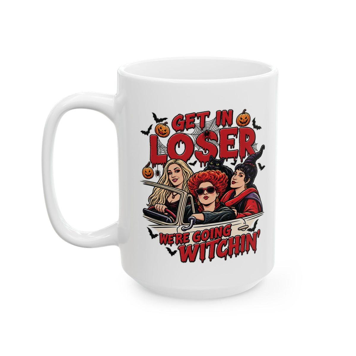 Halloween Horror Ceramic Mug – 'Loser' Haunted Characters 11oz/15oz