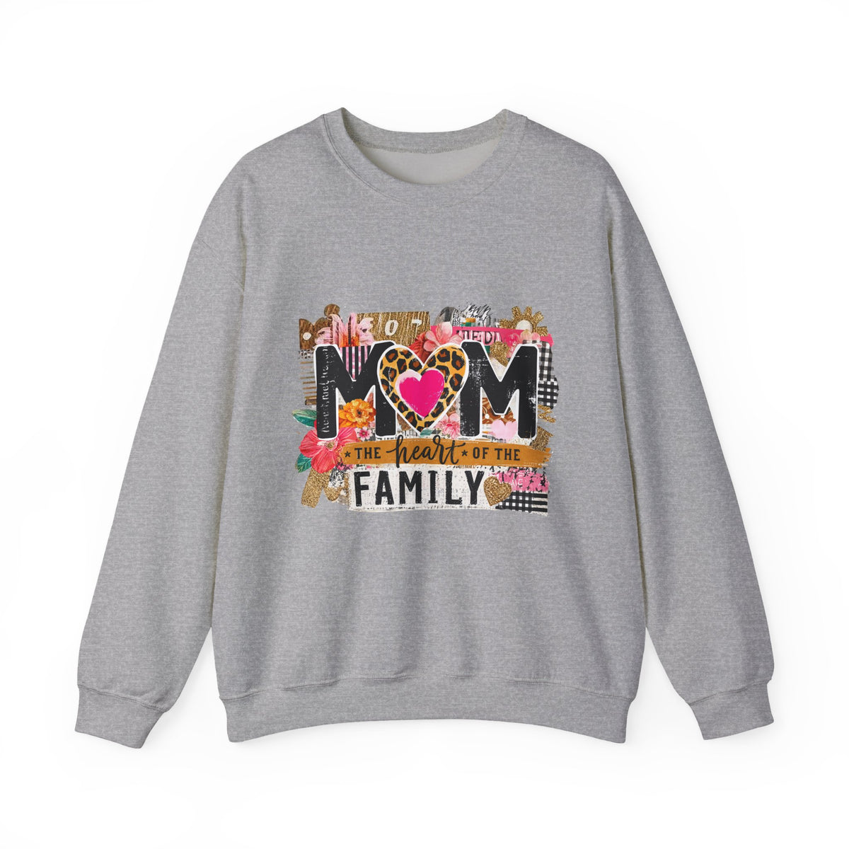 Mom - The Heart of the Family Crewneck Sweatshirt