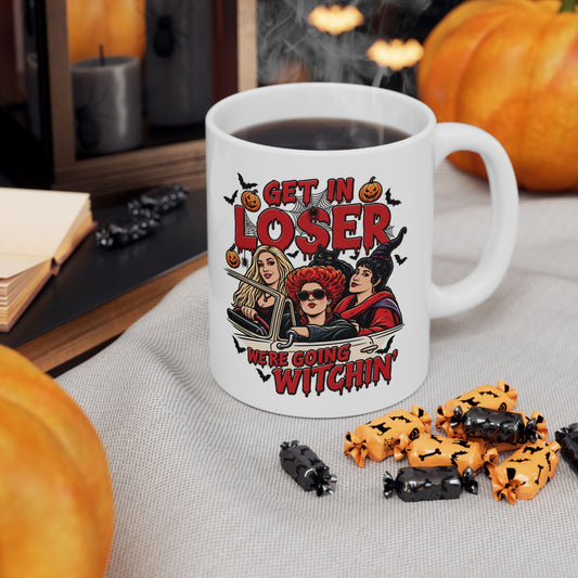 Halloween Horror Ceramic Mug – 'Loser' Haunted Characters 11oz/15oz