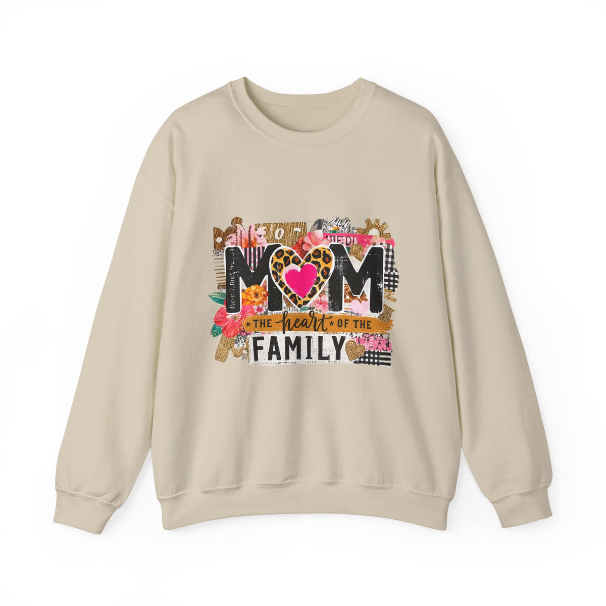 Mom - The Heart of the Family Crewneck Sweatshirt