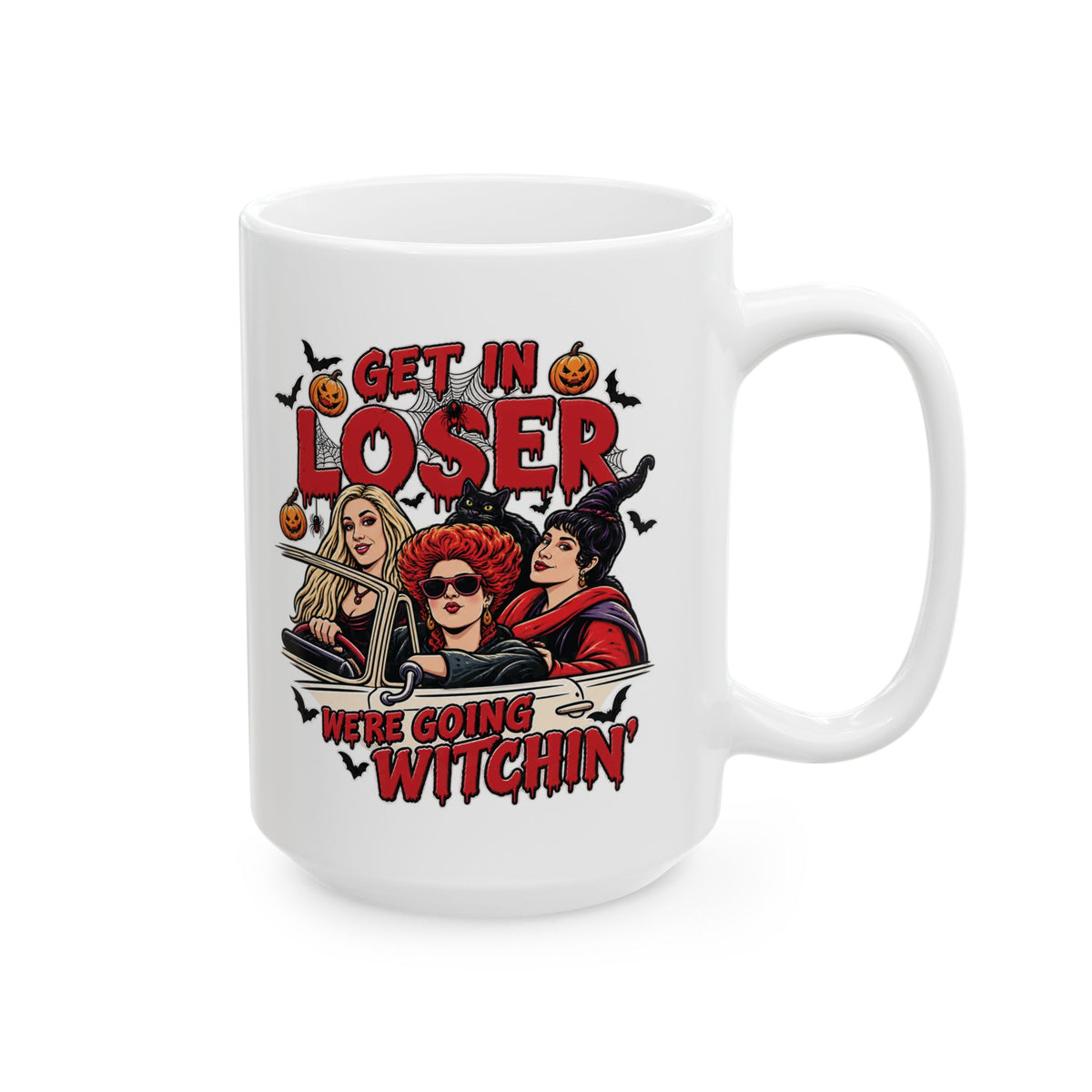 Halloween Horror Ceramic Mug – 'Loser' Haunted Characters 11oz/15oz