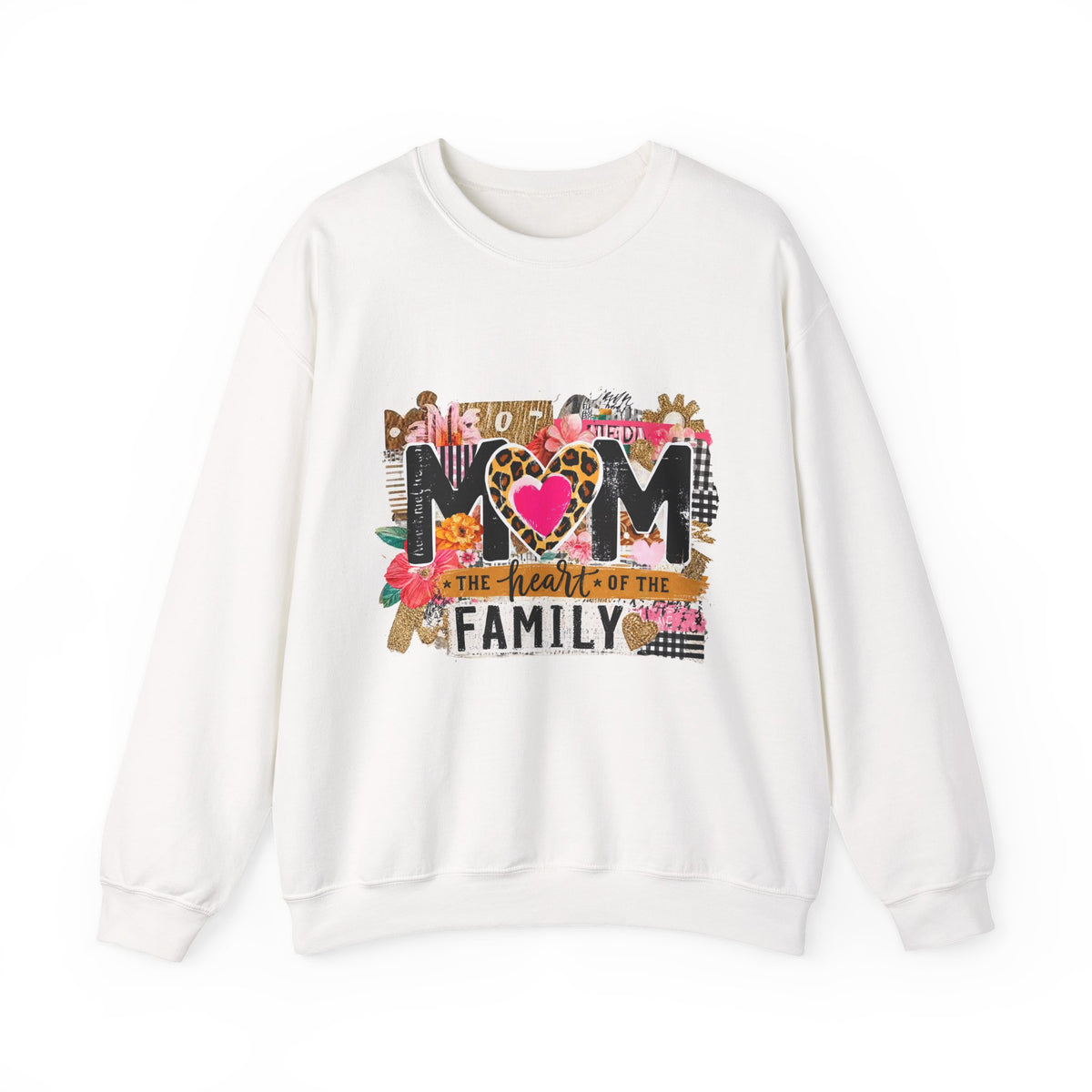 Mom - The Heart of the Family Crewneck Sweatshirt