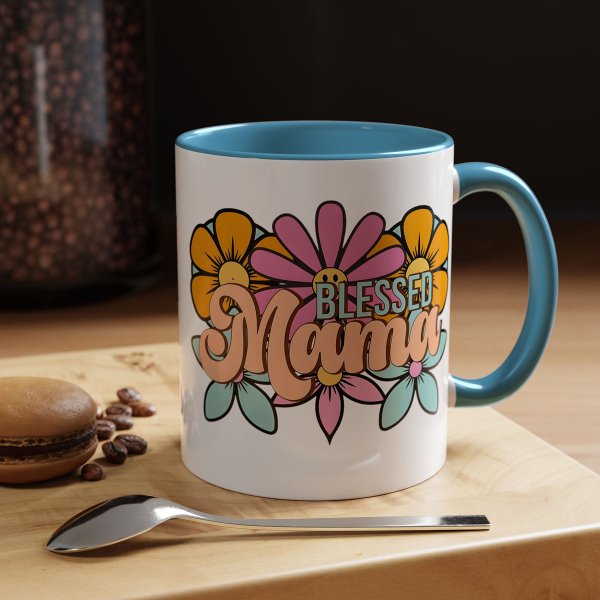 Blessed Mama Floral Coffee Mug — Accent 11/15oz