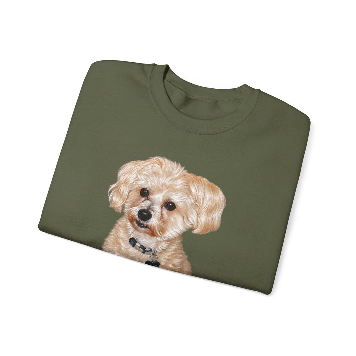 Crewneck Sweatshirt — Adorable Small Dog Graphic Pullover