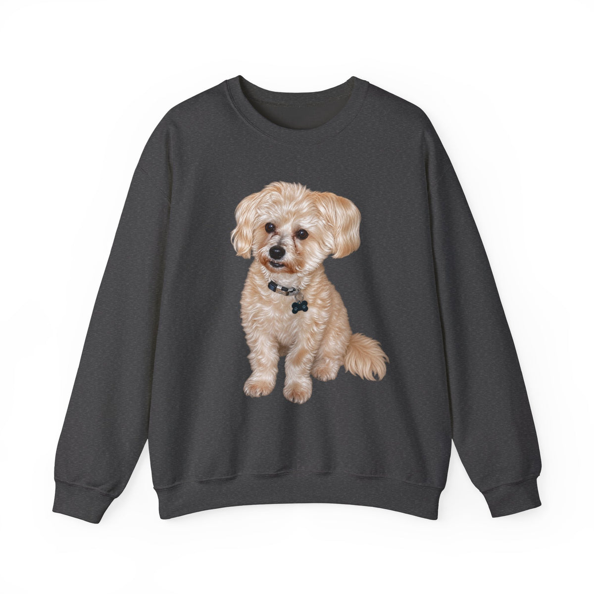 Crewneck Sweatshirt — Adorable Small Dog Graphic Pullover