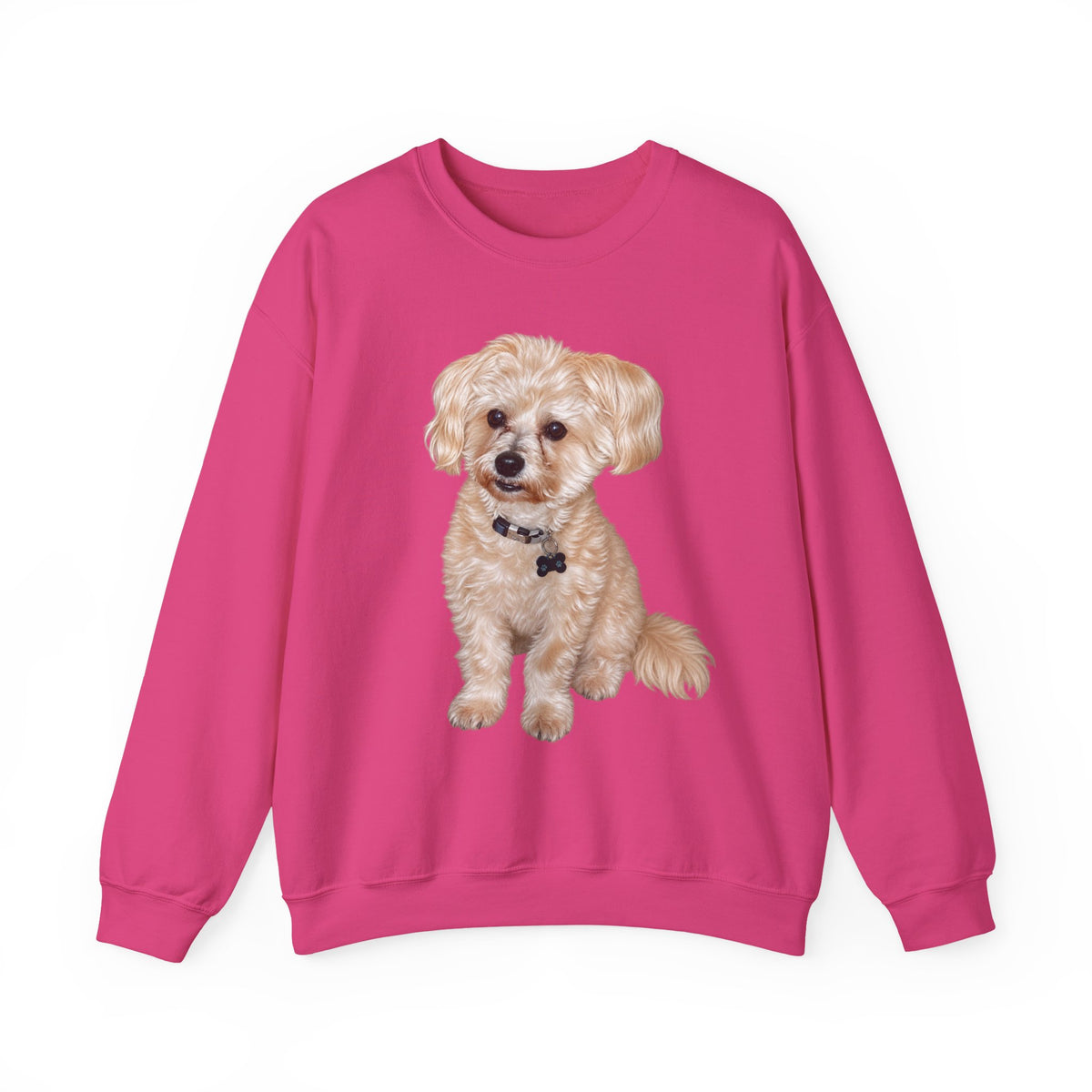 Crewneck Sweatshirt — Adorable Small Dog Graphic Pullover