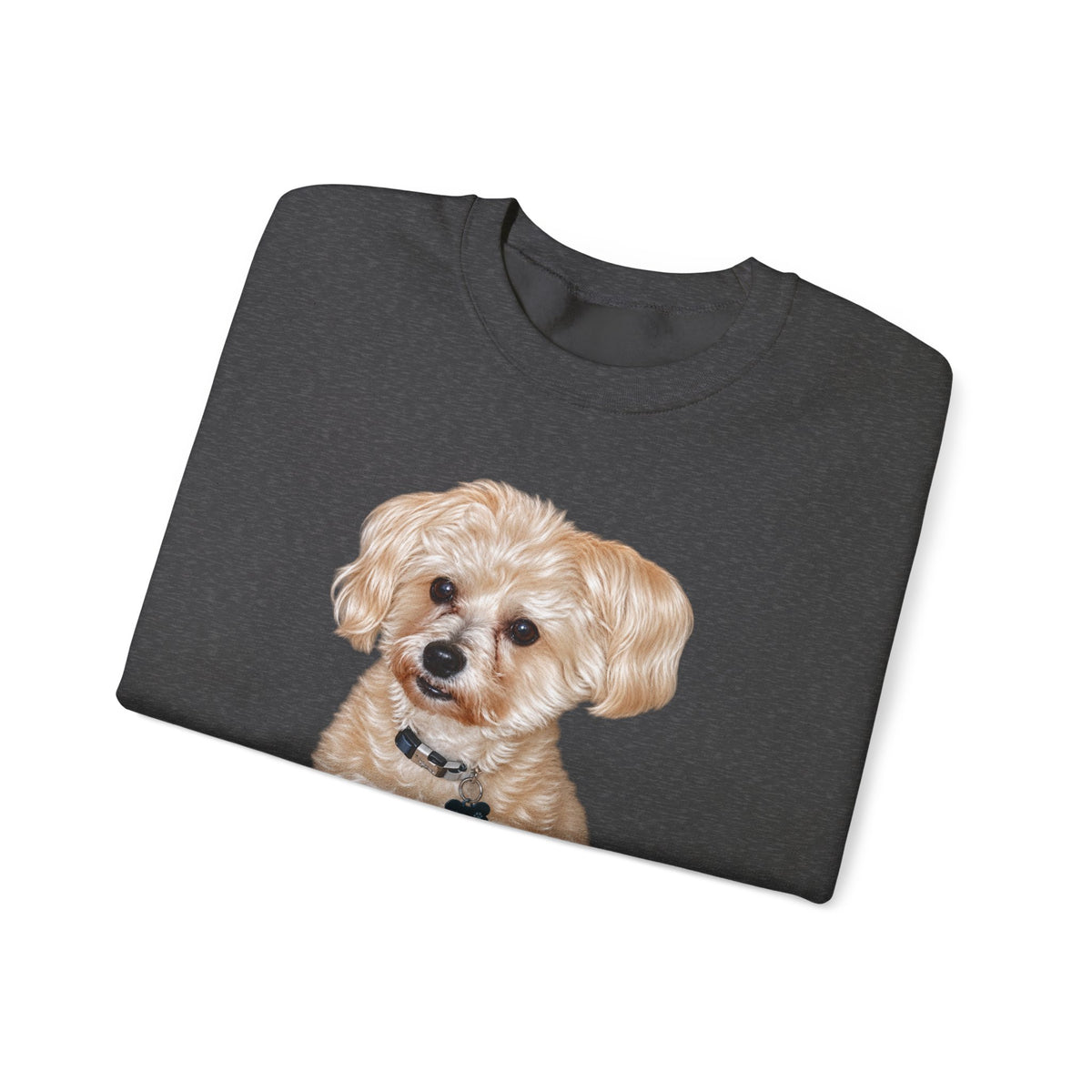 Crewneck Sweatshirt — Adorable Small Dog Graphic Pullover
