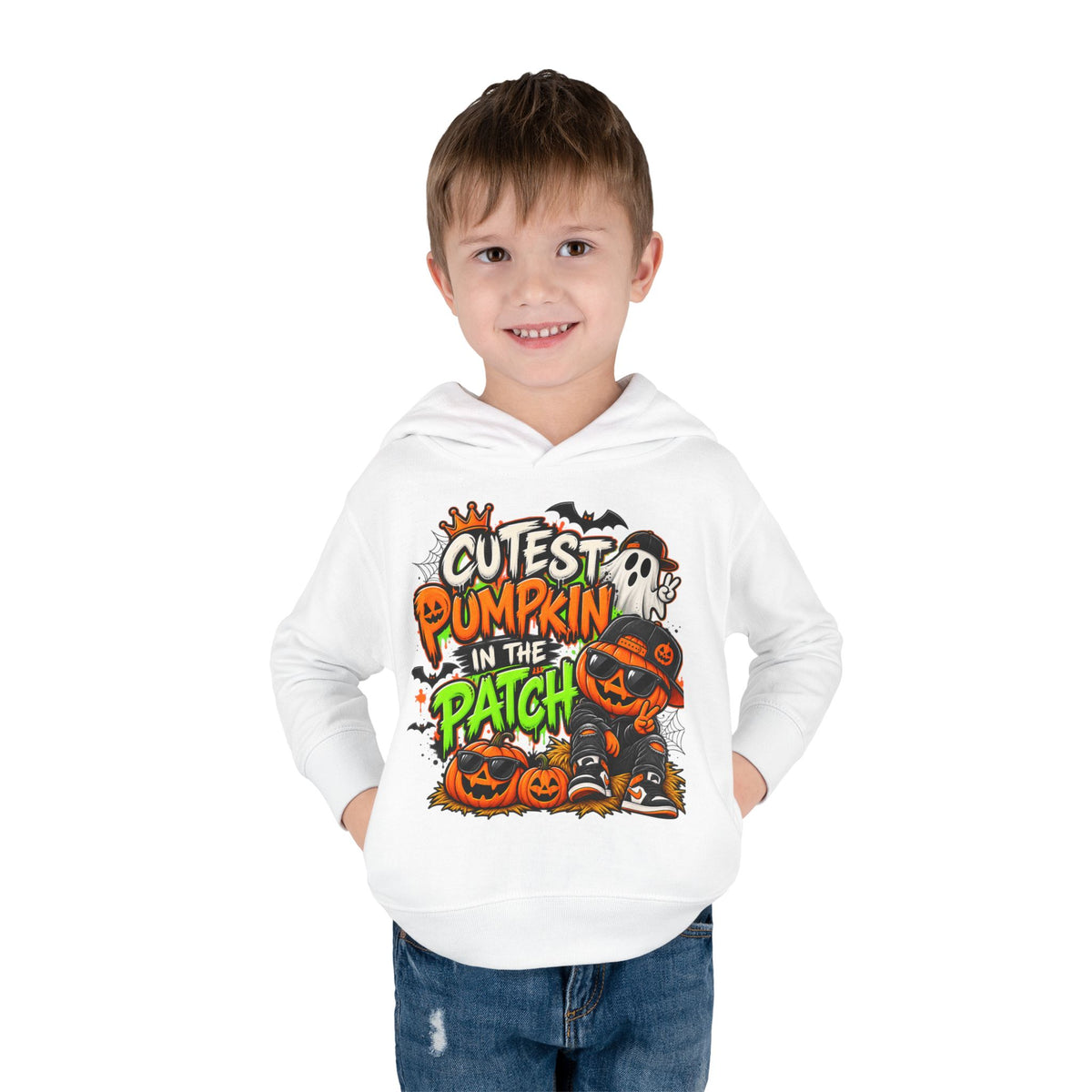 Toddler Hoodie — "Cutest Pumpkin in the Patch" Halloween Pullover